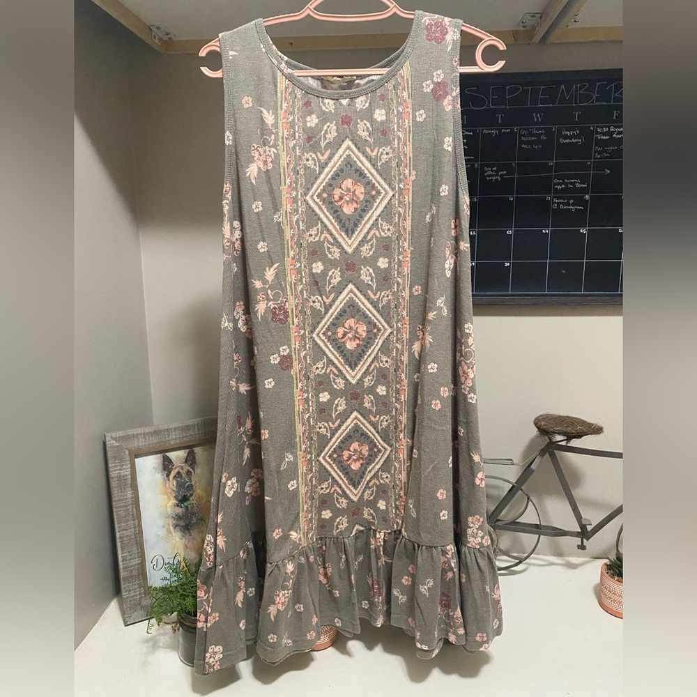Easel Los Angeles Multicolor Floral Dress